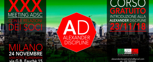 XXX MEETING ADSC 23-24 novembre 2018