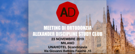 MEETING DI ORTODONZIA ALEXANDER DISCIPLINE STUDY CLUB